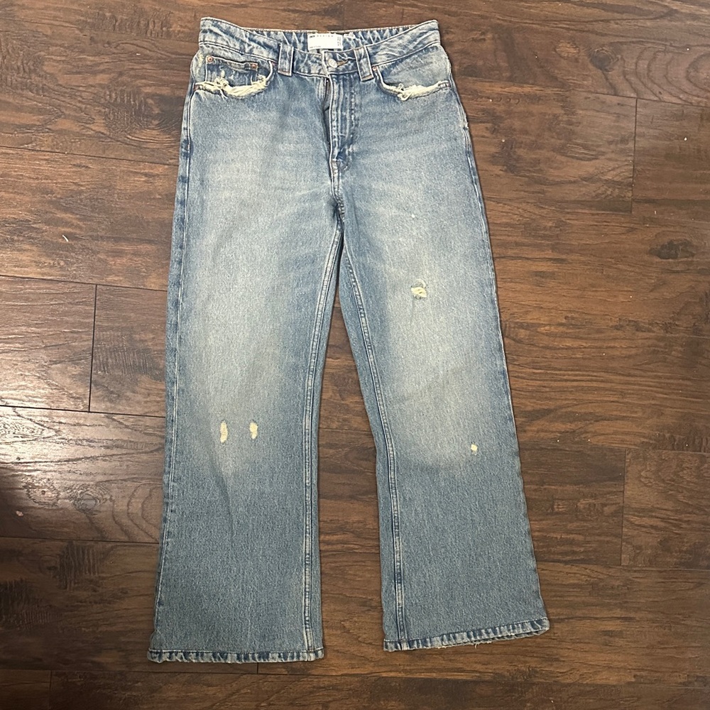 ASOS Light Blue wide Leg Jeans